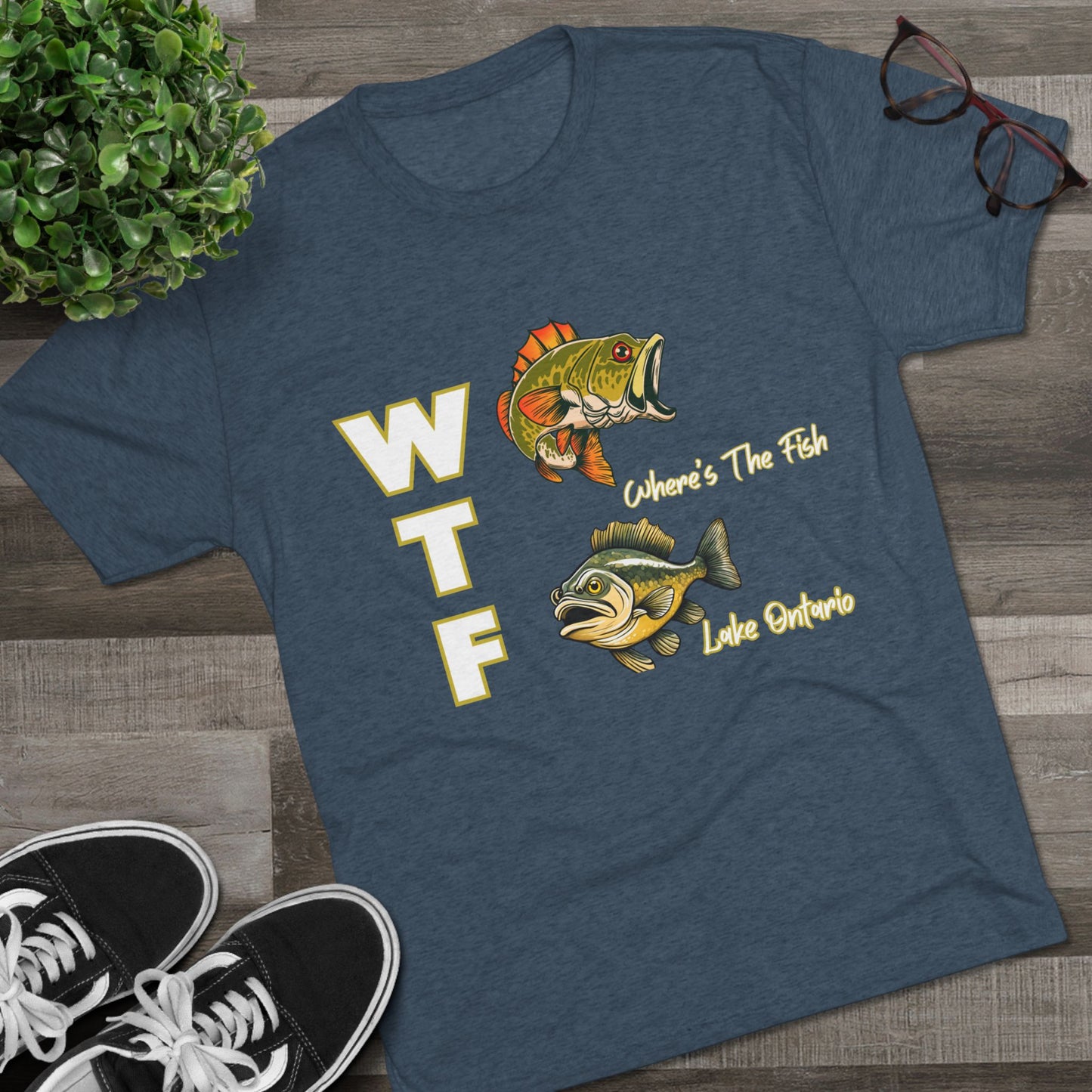 WTF-Lake Ontario-Unisex Tri-Blend Crew Tee