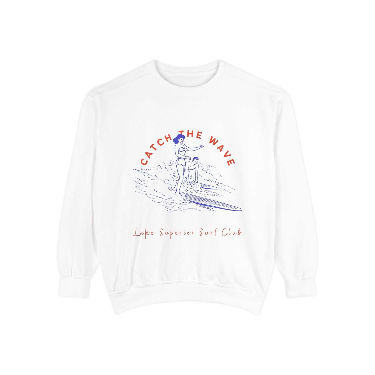 Catch The Wave-Lake Superior-Luxurious Unisex Sweatshirt