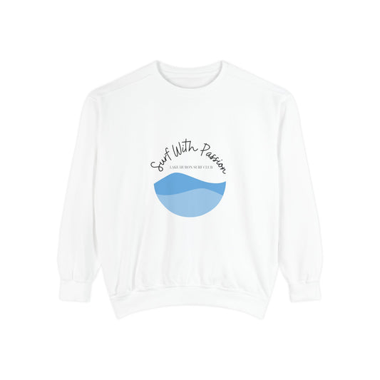 Surf With Passion-Lake Huron-Luxurious Unisex Sweatshirt