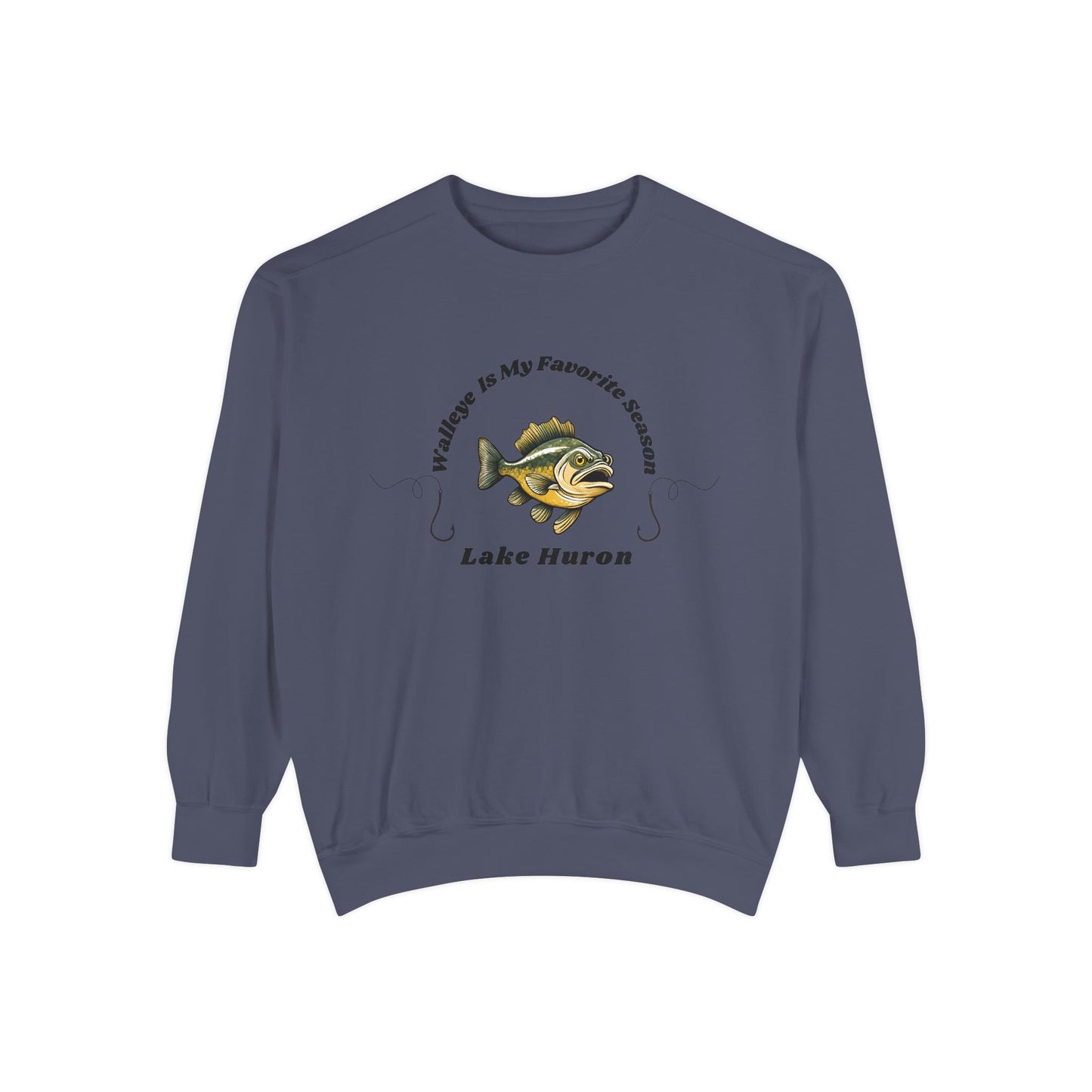 Walleye is my favorite season-Lake Huron-Luxurious Unisex Sweatshirt