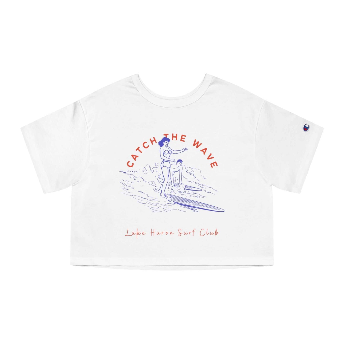 Catch The Wave-Lake Huron-Cropped T-Shirt Women's Champion Heritage