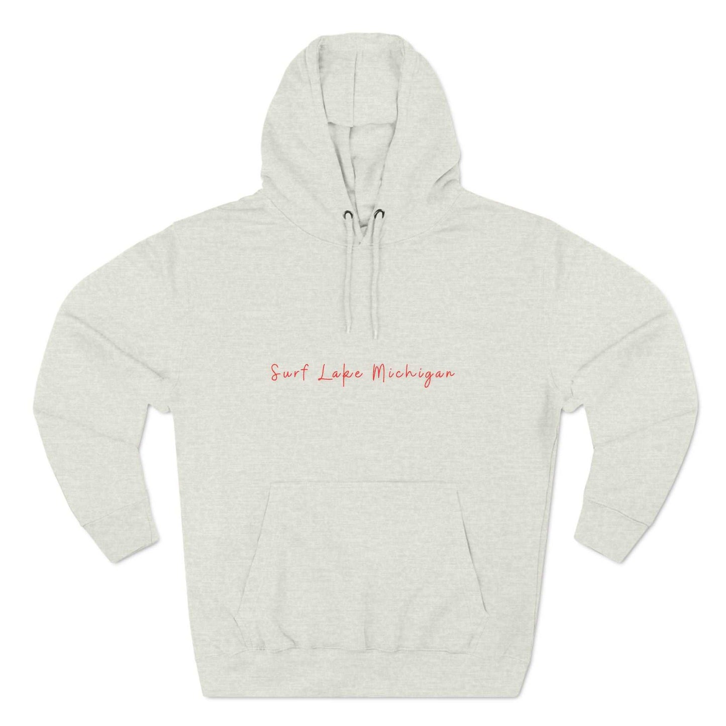 Catch The Wave-Lake Michigan-Three-Panel Fleece Hoodie