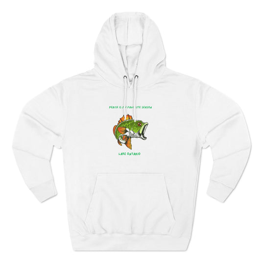 Perch is my favorite season-Lake Ontario-Three-Panel Fleece Hoodie