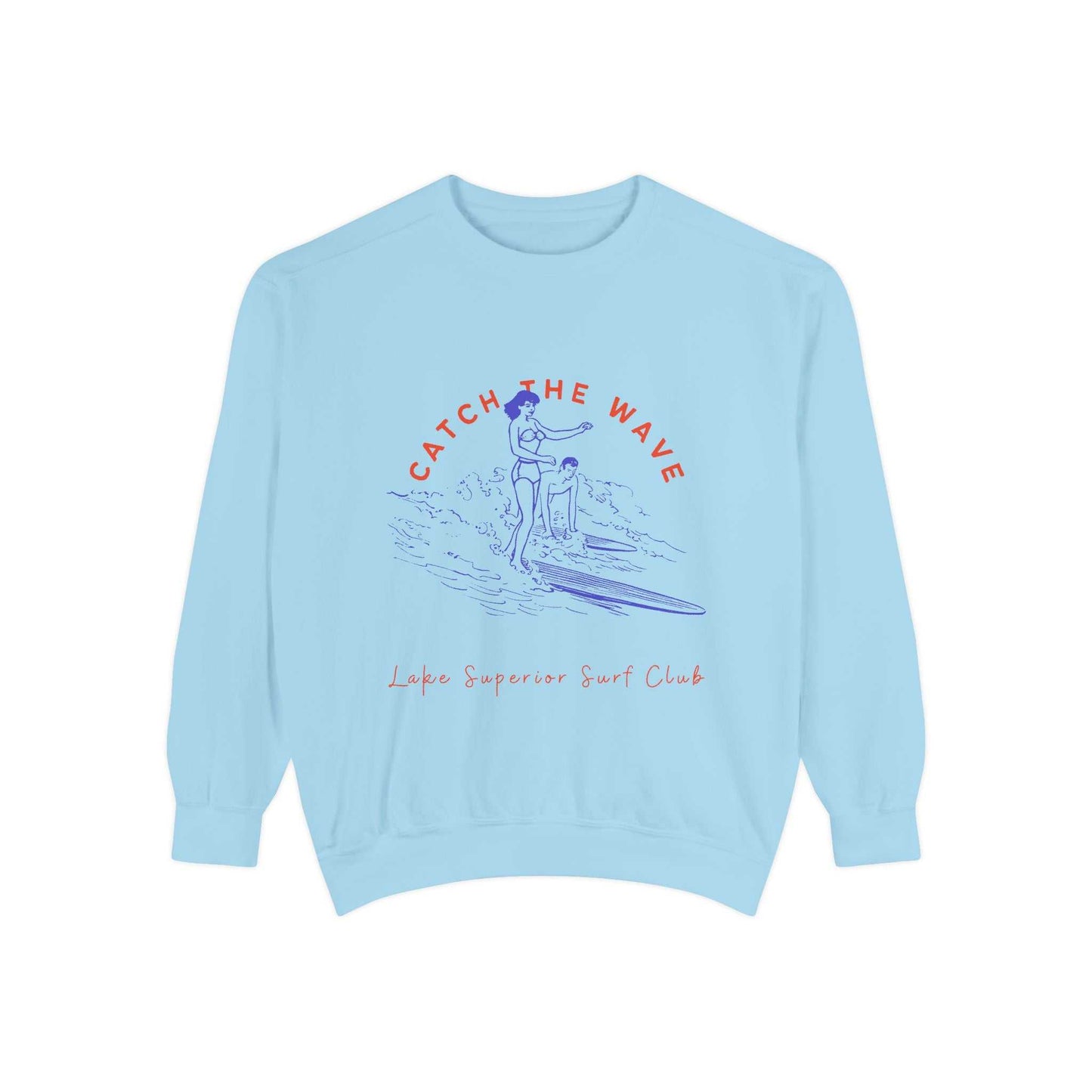 Catch The Wave-Lake Superior-Luxurious Unisex Sweatshirt