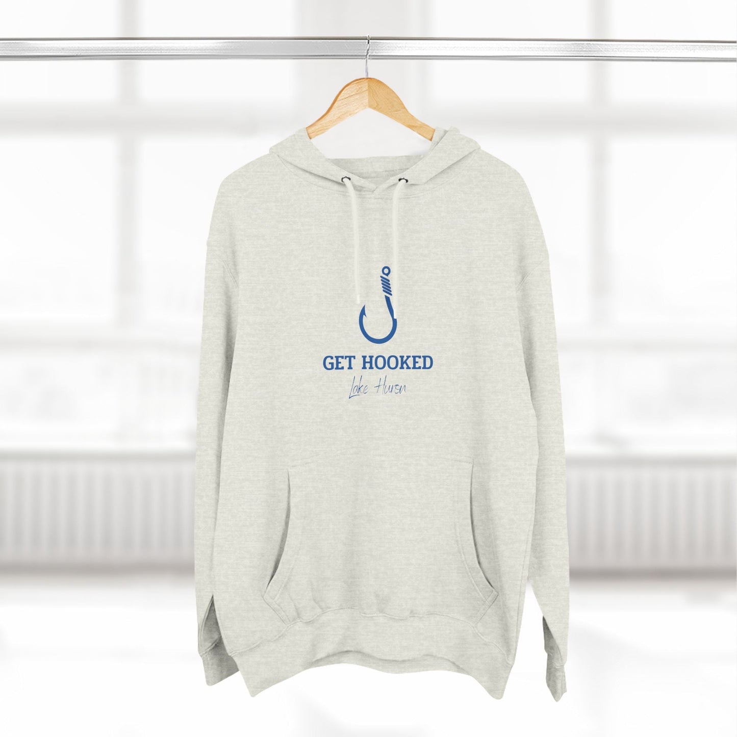 Get Hooked-Lake Huron-Three-Panel Fleece Hoodie