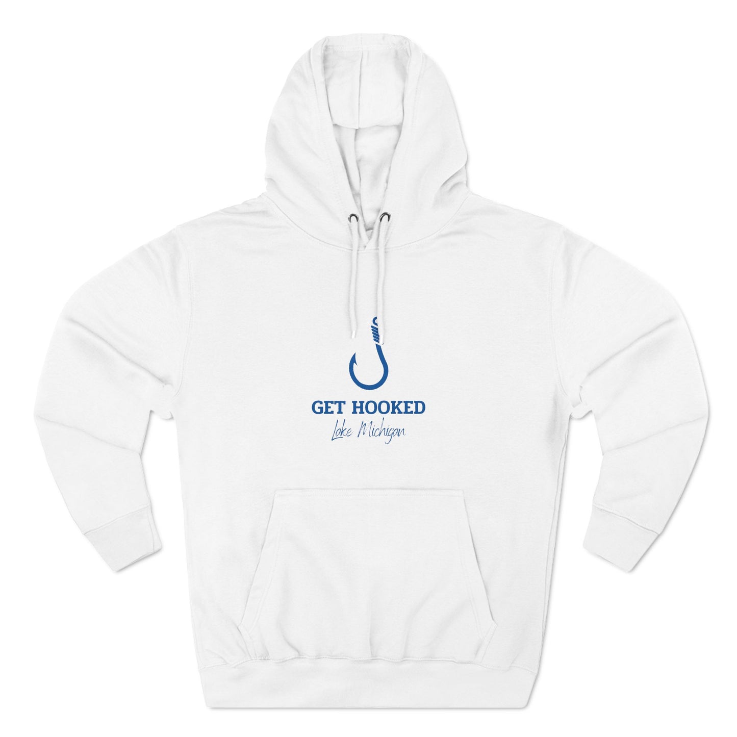 Get Hooked-Lake Michigan-Three-Panel Fleece Hoodie