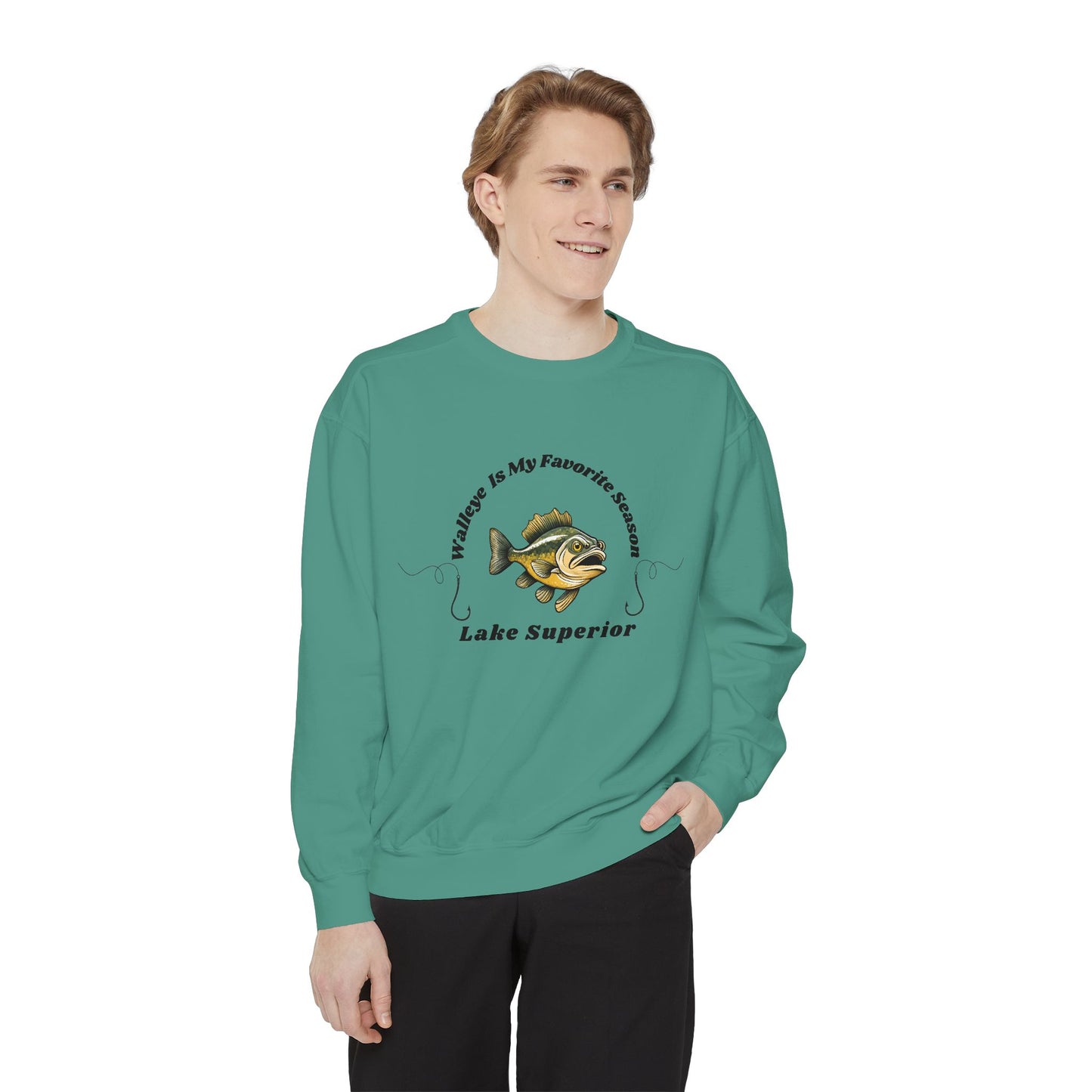 Walleye is my favorite season-Lake Superior-Luxurious Unisex Sweatshirt