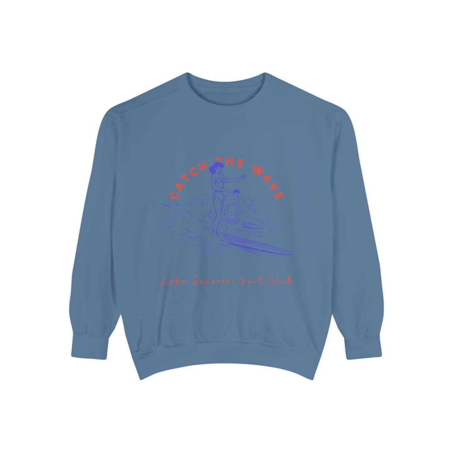 Catch The Wave-Lake Superior-Luxurious Unisex Sweatshirt