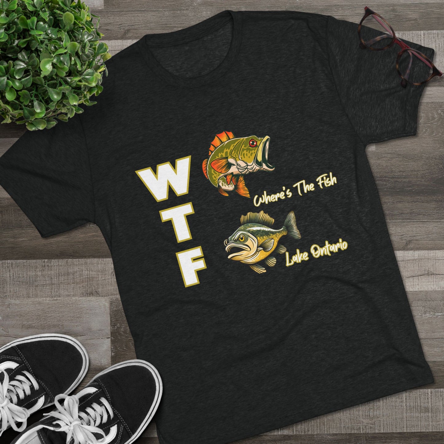 WTF-Lake Ontario-Unisex Tri-Blend Crew Tee