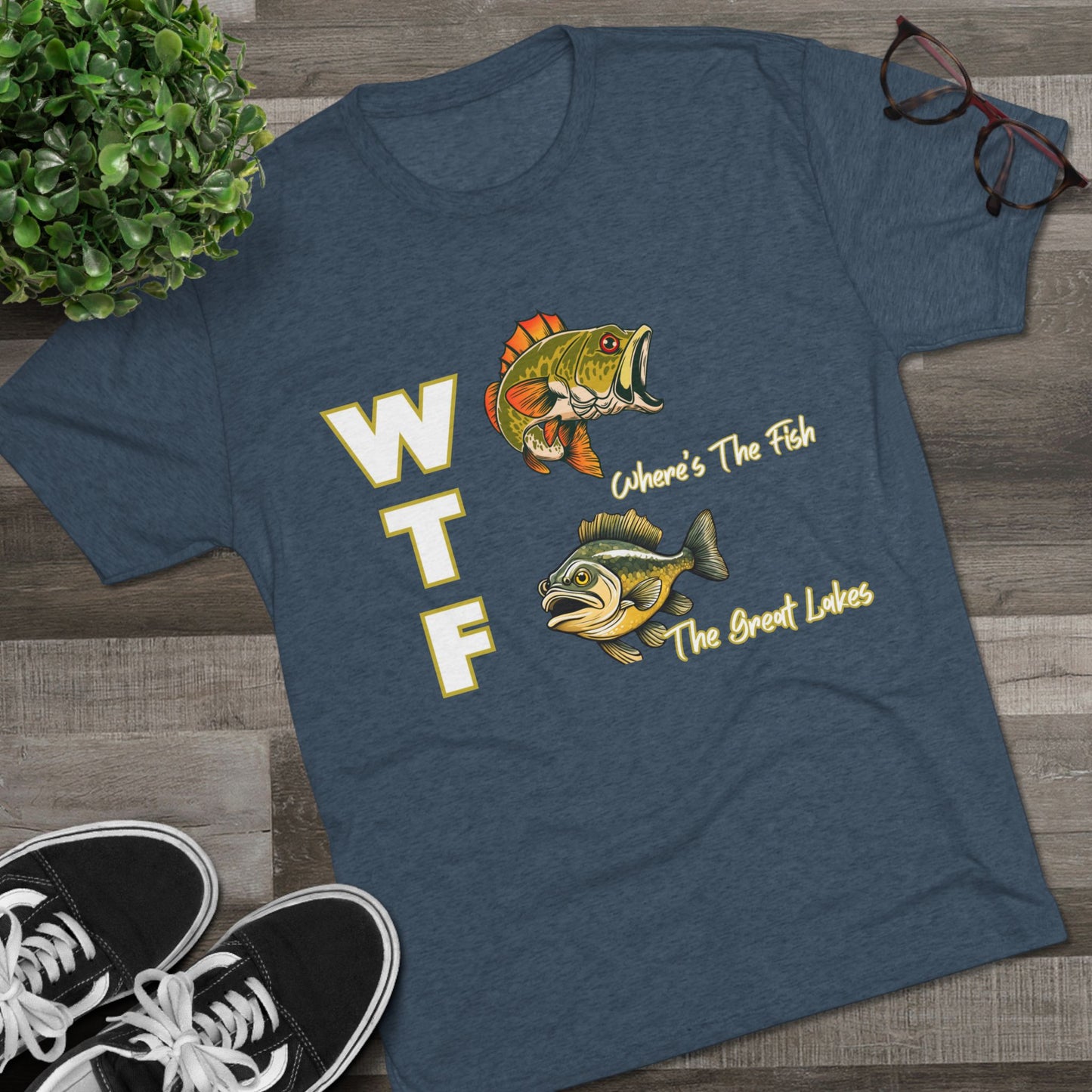 WTF-The Great Lakes-Unisex Tri-Blend Crew Tee