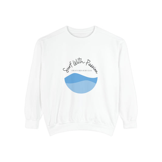 Surf With Passion-The Great Lakes-Luxurious Unisex Sweatshirt