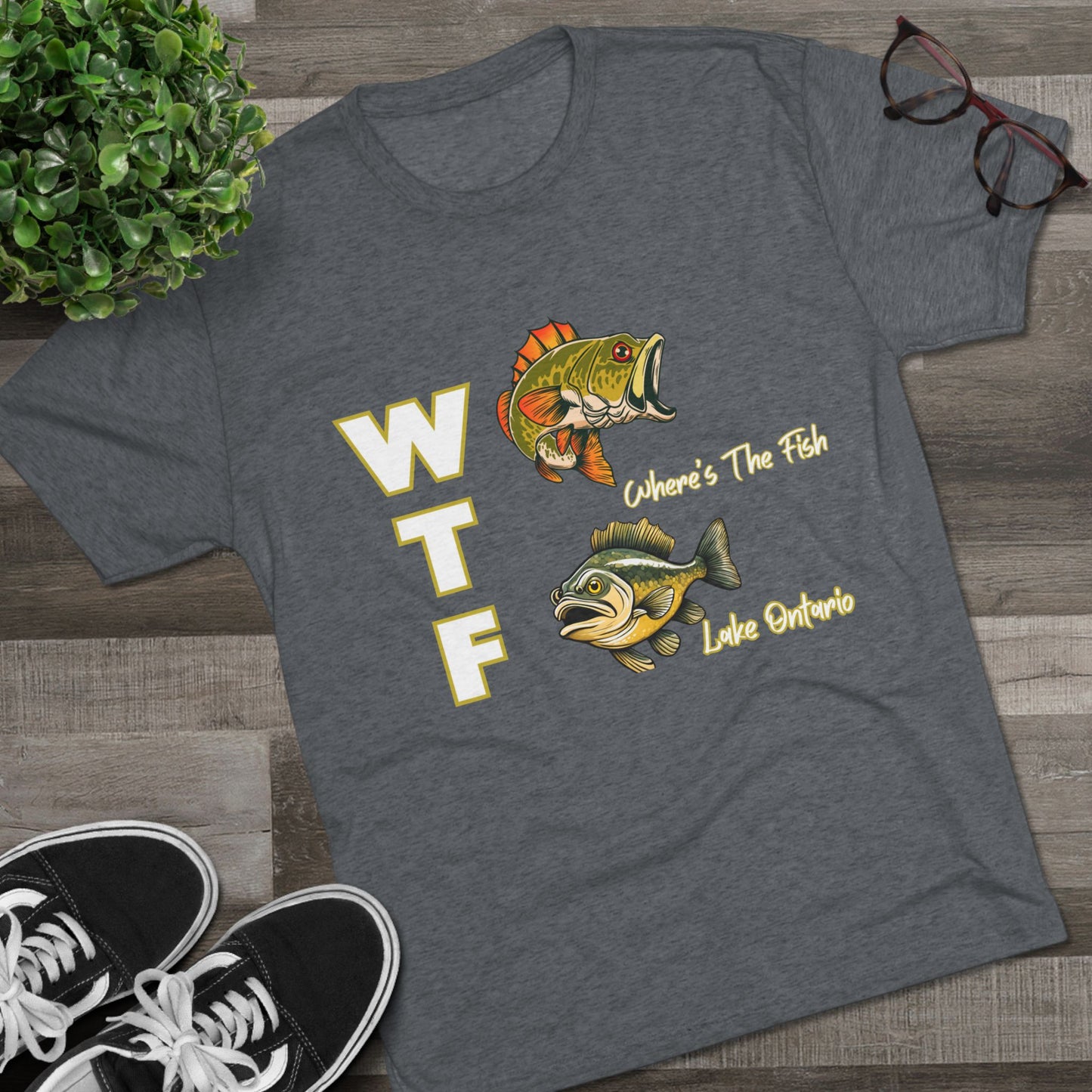 WTF-Lake Ontario-Unisex Tri-Blend Crew Tee