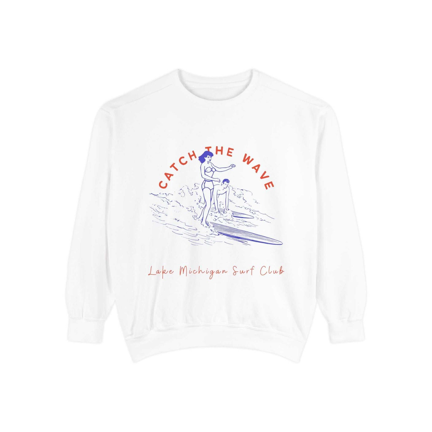 Catch The Wave-Lake Michigan-Luxurious Unisex Sweatshirt