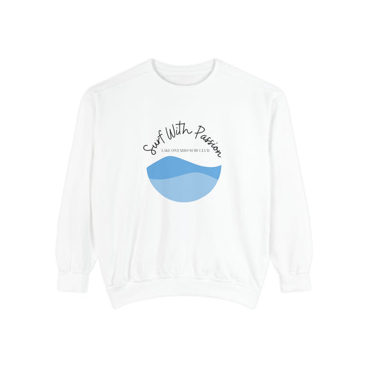 Surf With Passion-Lake Ontario-Luxurious Unisex Sweatshirt