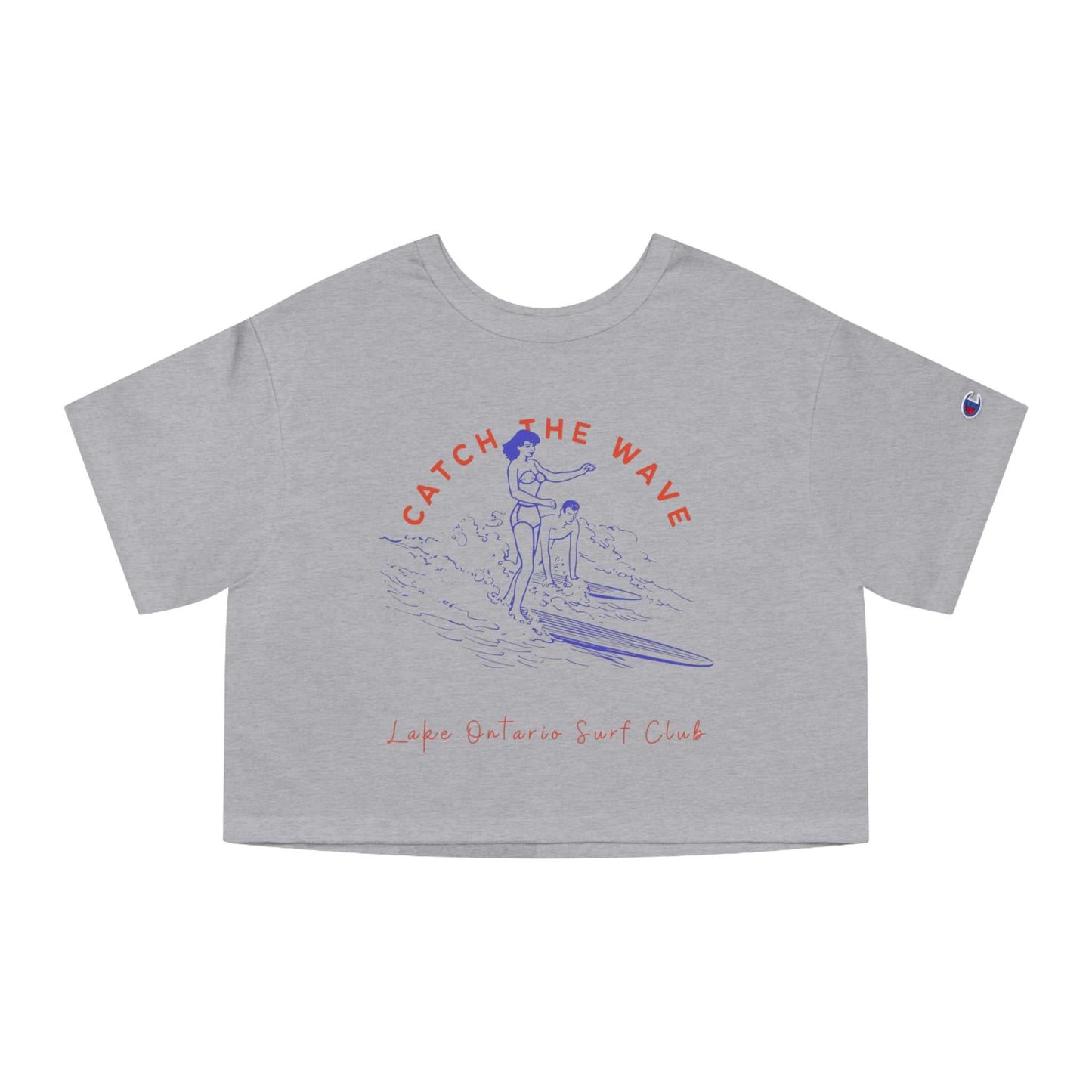 Catch The Wave-Lake Ontario-Cropped T-Shirt Women's Champion Heritage