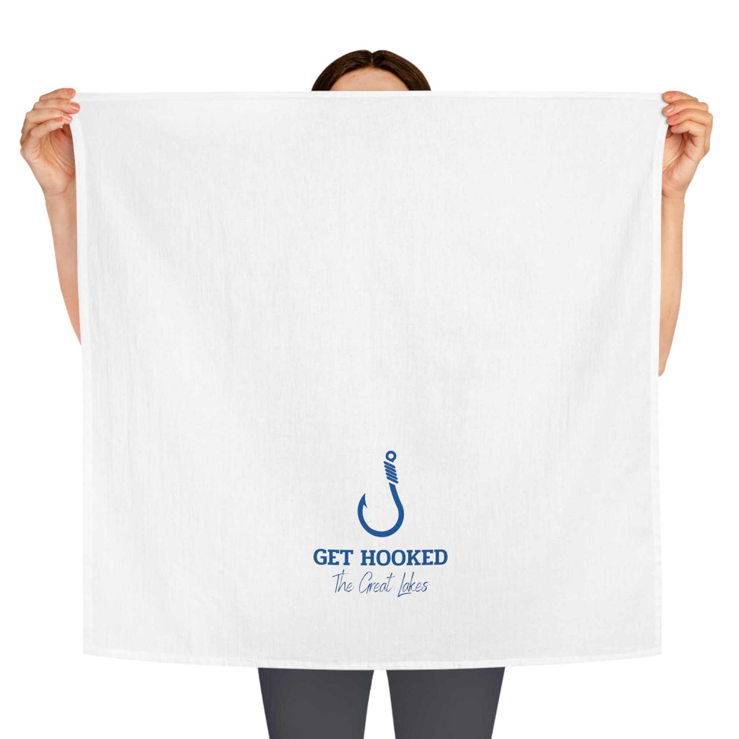 Get Hooked-the Great Lakes-Tea Towel