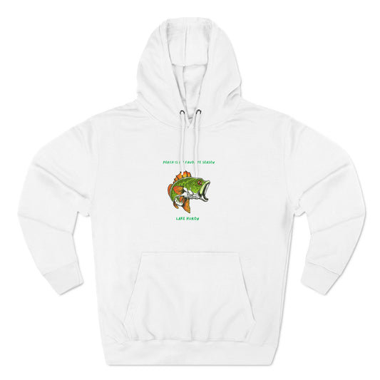 Perch is my favorite season-Lake Huron-Three-Panel Fleece Hoodie