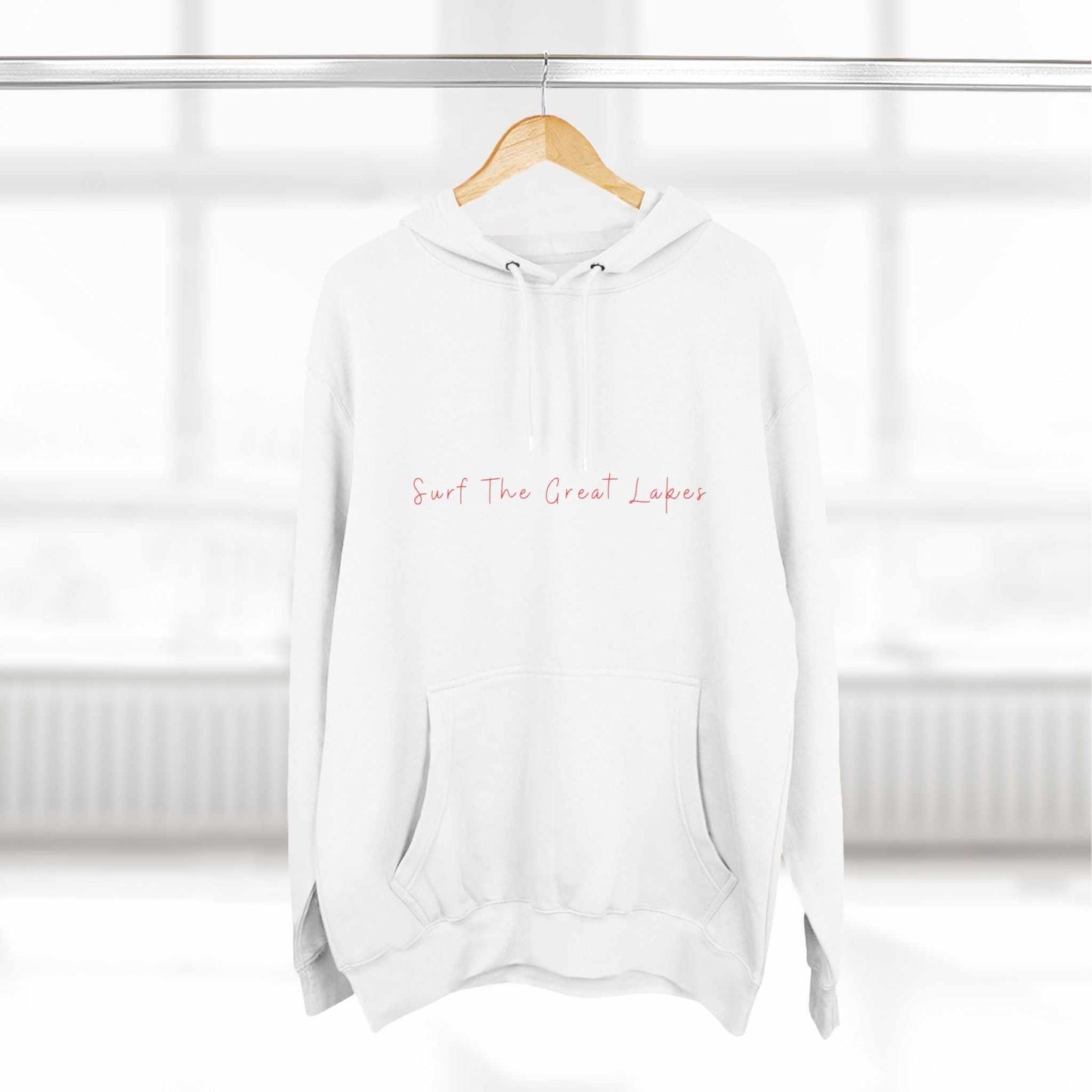 Catch The Wave-The Great Lakes-Three-Panel Fleece Hoodie