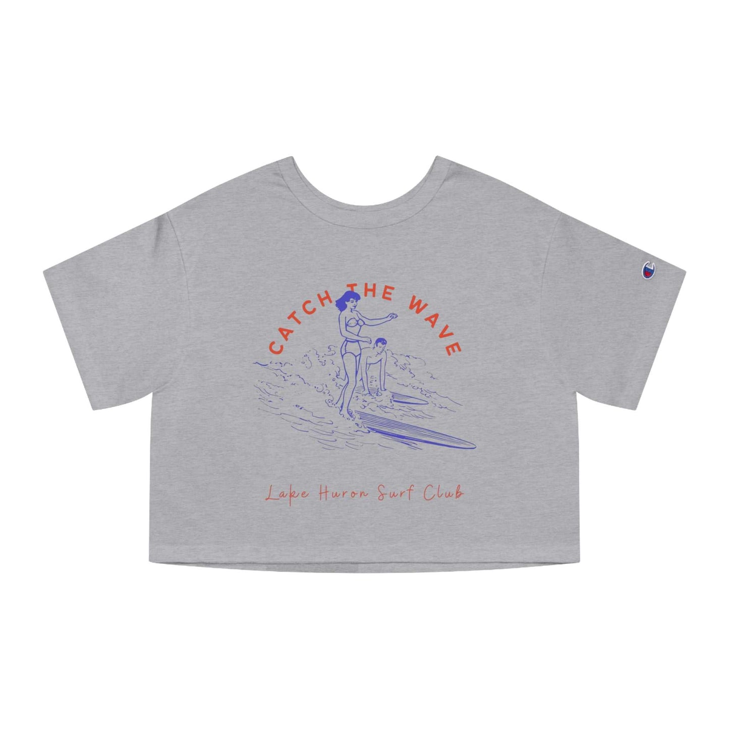 Catch The Wave-Lake Huron-Cropped T-Shirt Women's Champion Heritage