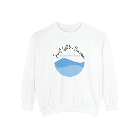 Surf With Passion-Lake Superior-Luxurious Unisex Sweatshirt