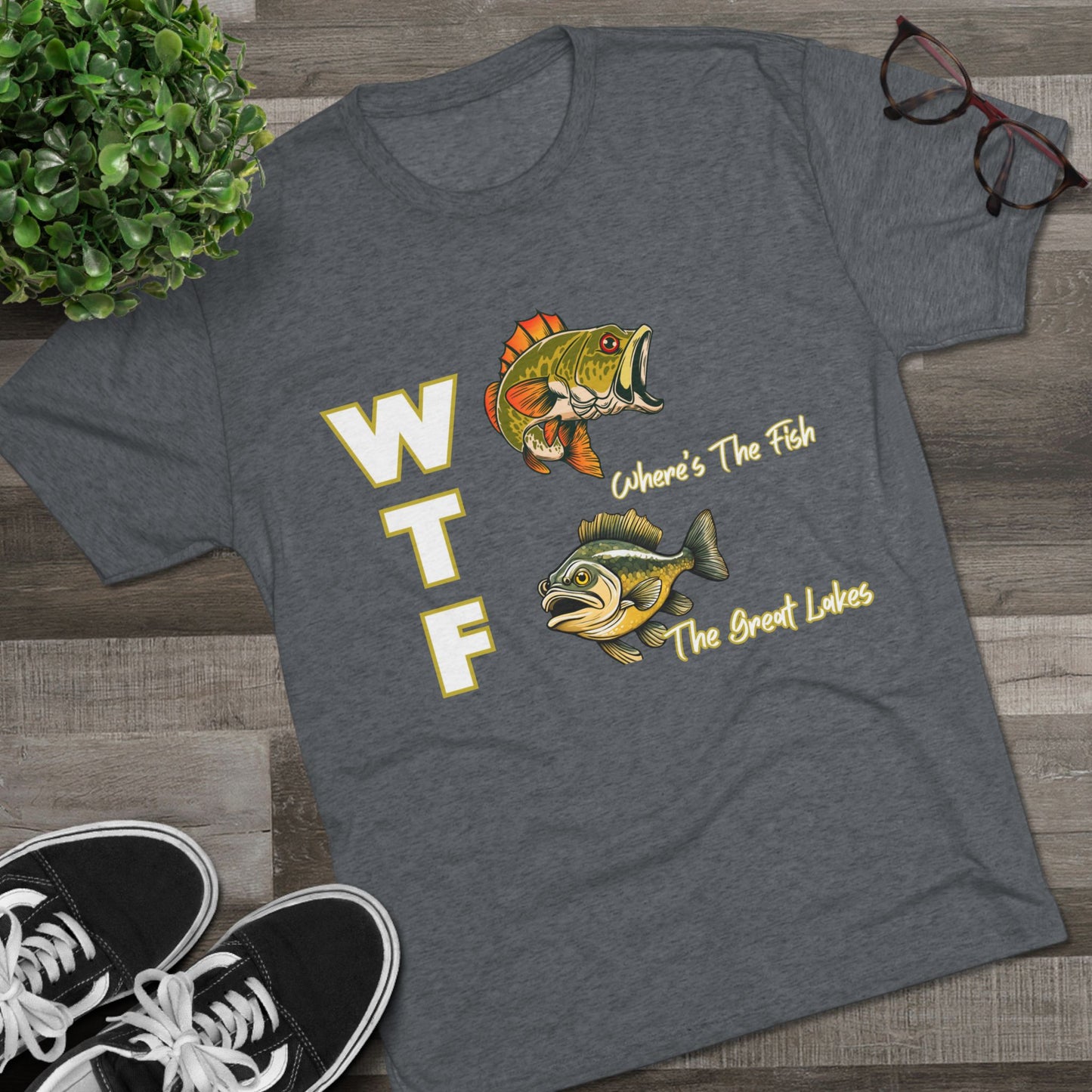 WTF-The Great Lakes-Unisex Tri-Blend Crew Tee