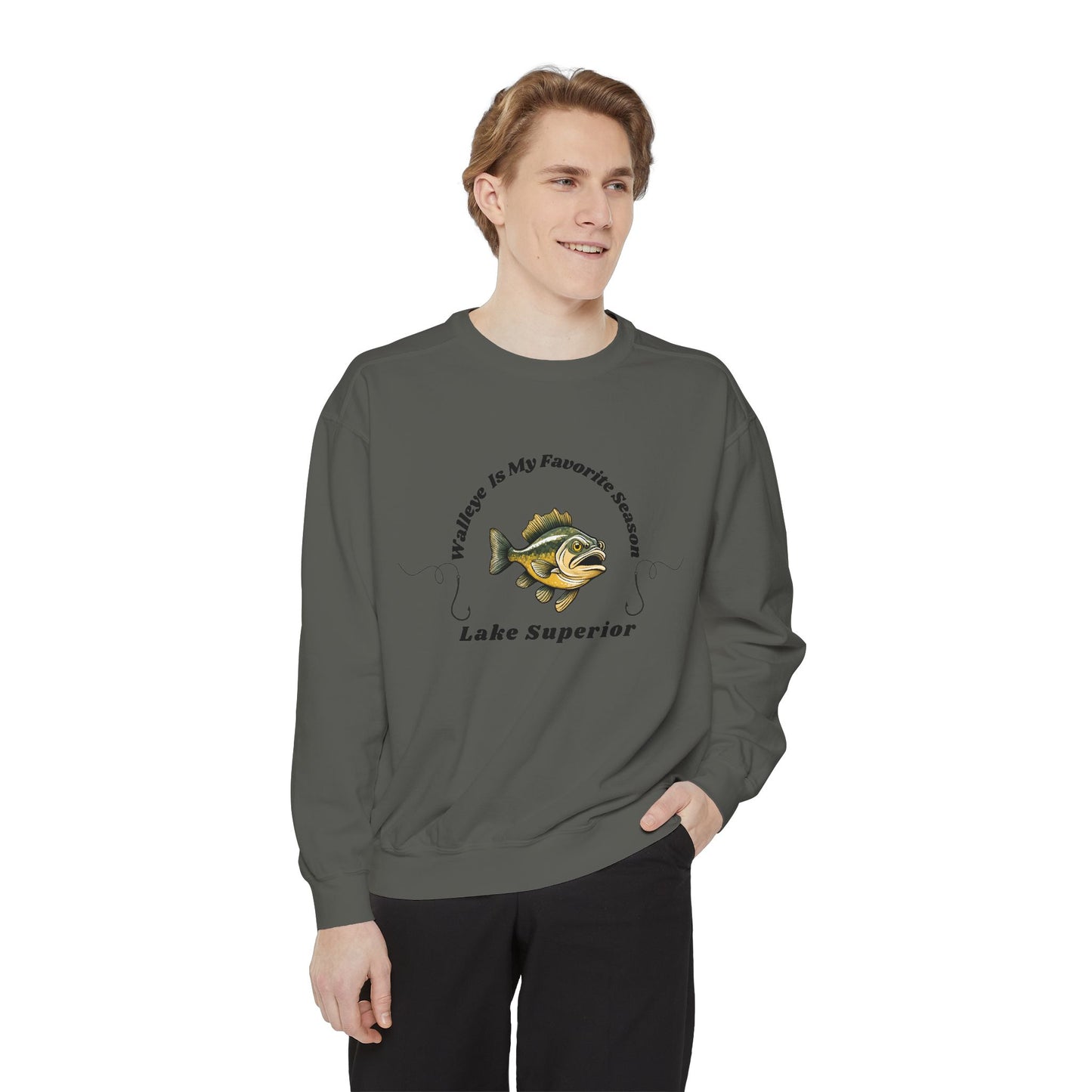 Walleye is my favorite season-Lake Superior-Luxurious Unisex Sweatshirt