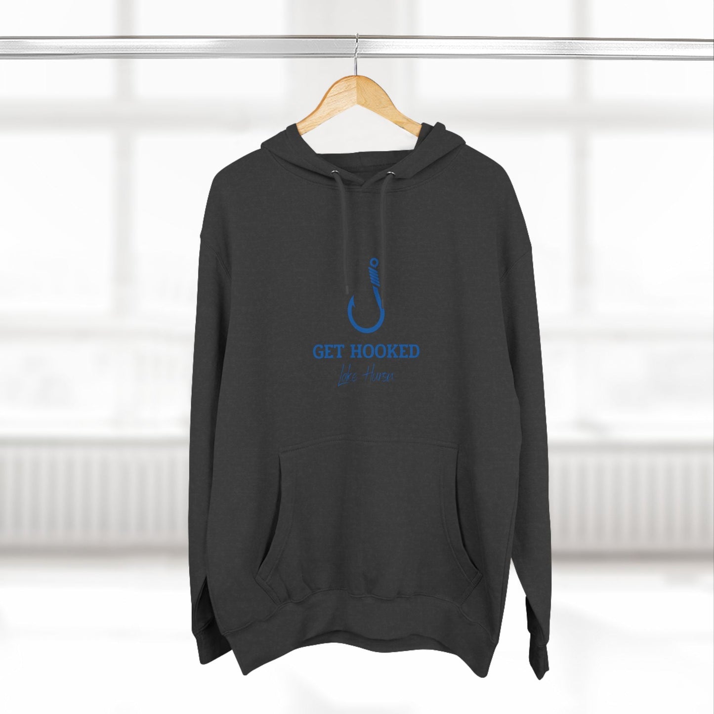 Get Hooked-Lake Huron-Three-Panel Fleece Hoodie