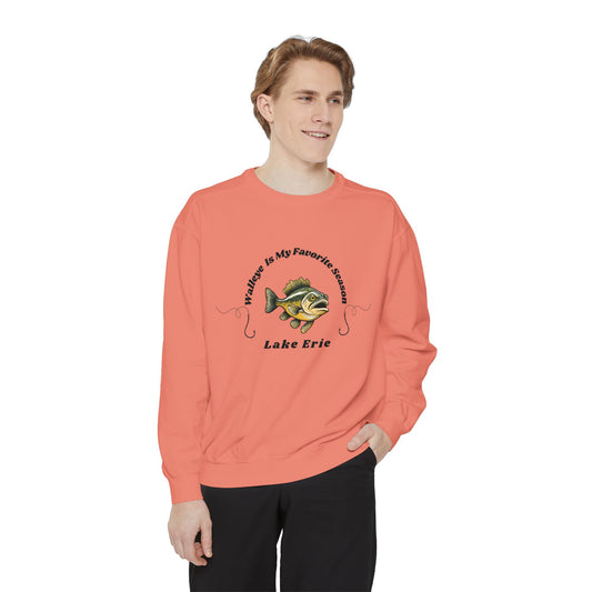 Walleye is my favorite season-Lake Erie-Luxurious Unisex Sweatshirt