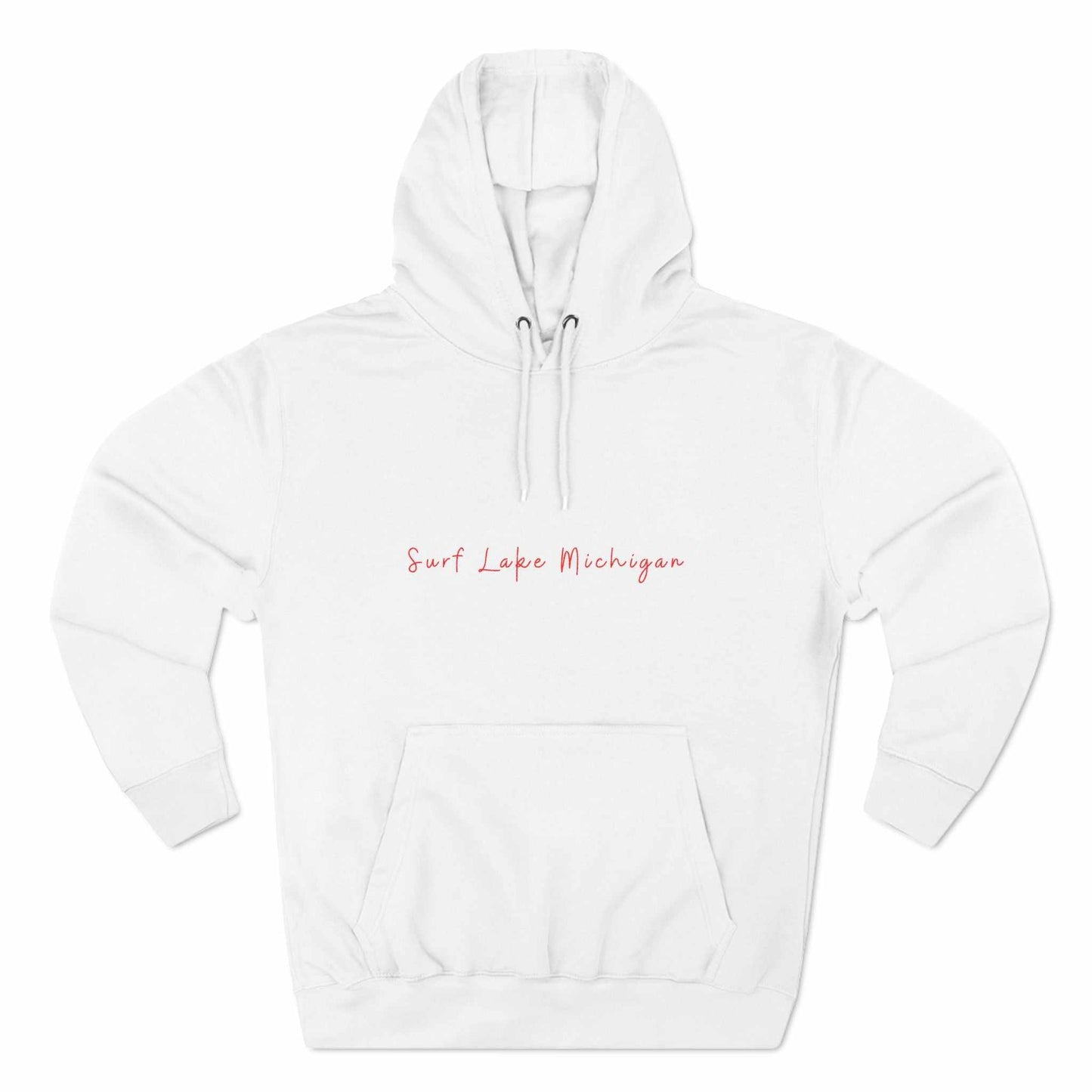 Catch The Wave-Lake Michigan-Three-Panel Fleece Hoodie