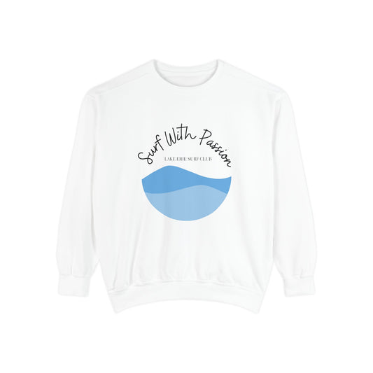 Surf With Passion-Lake Erie-Luxurious Unisex Sweatshirt