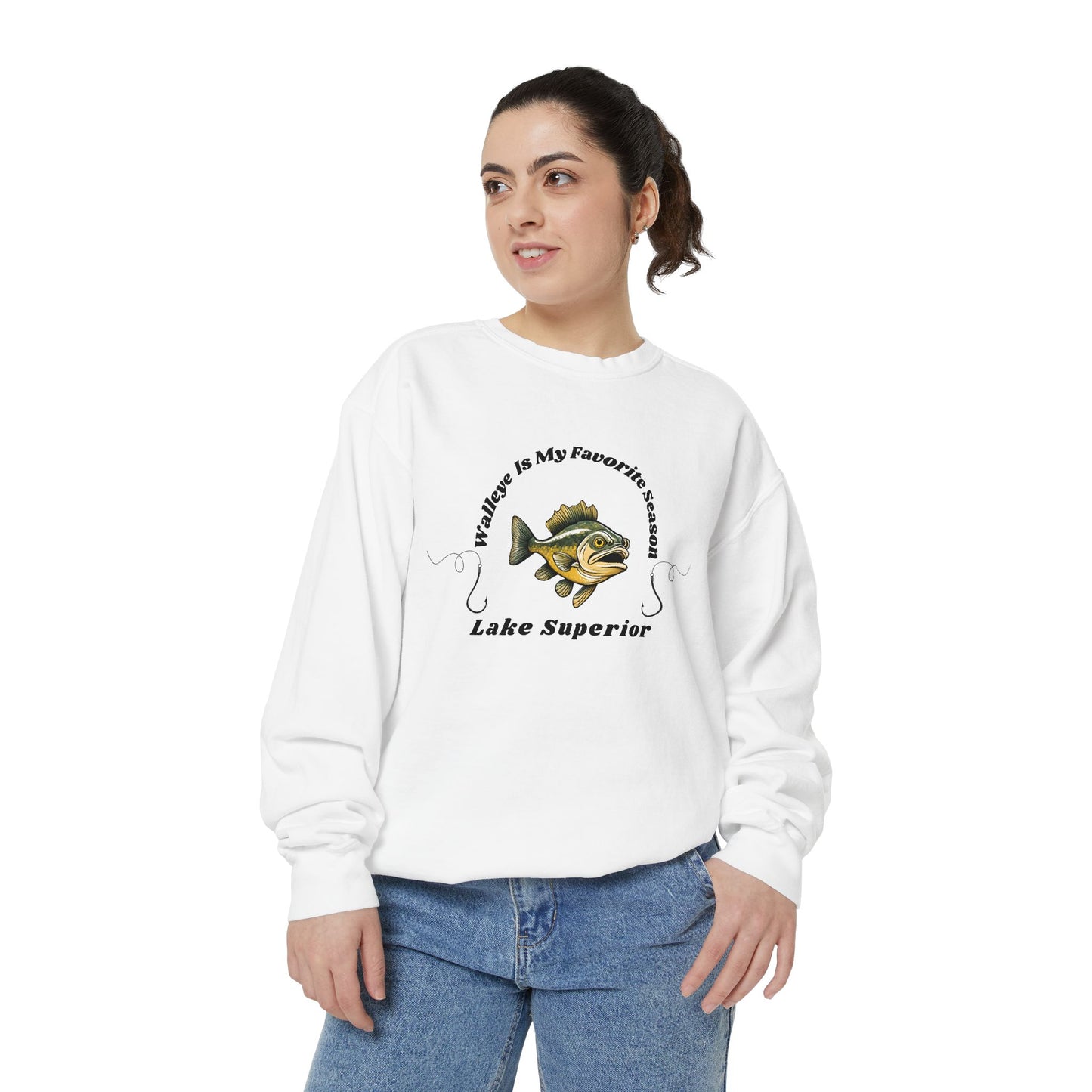 Walleye is my favorite season-Lake Superior-Luxurious Unisex Sweatshirt