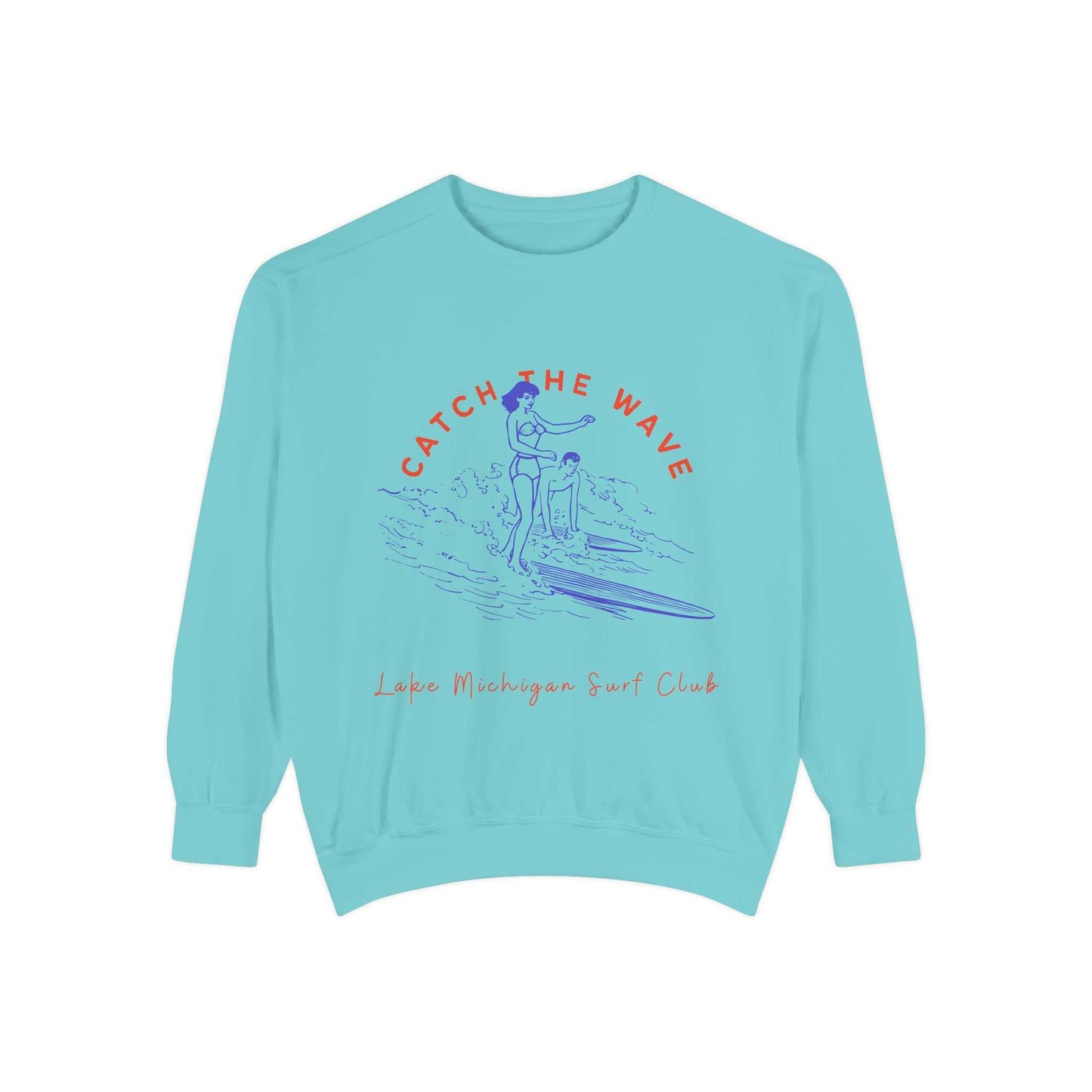 Catch The Wave-Lake Michigan-Luxurious Unisex Sweatshirt