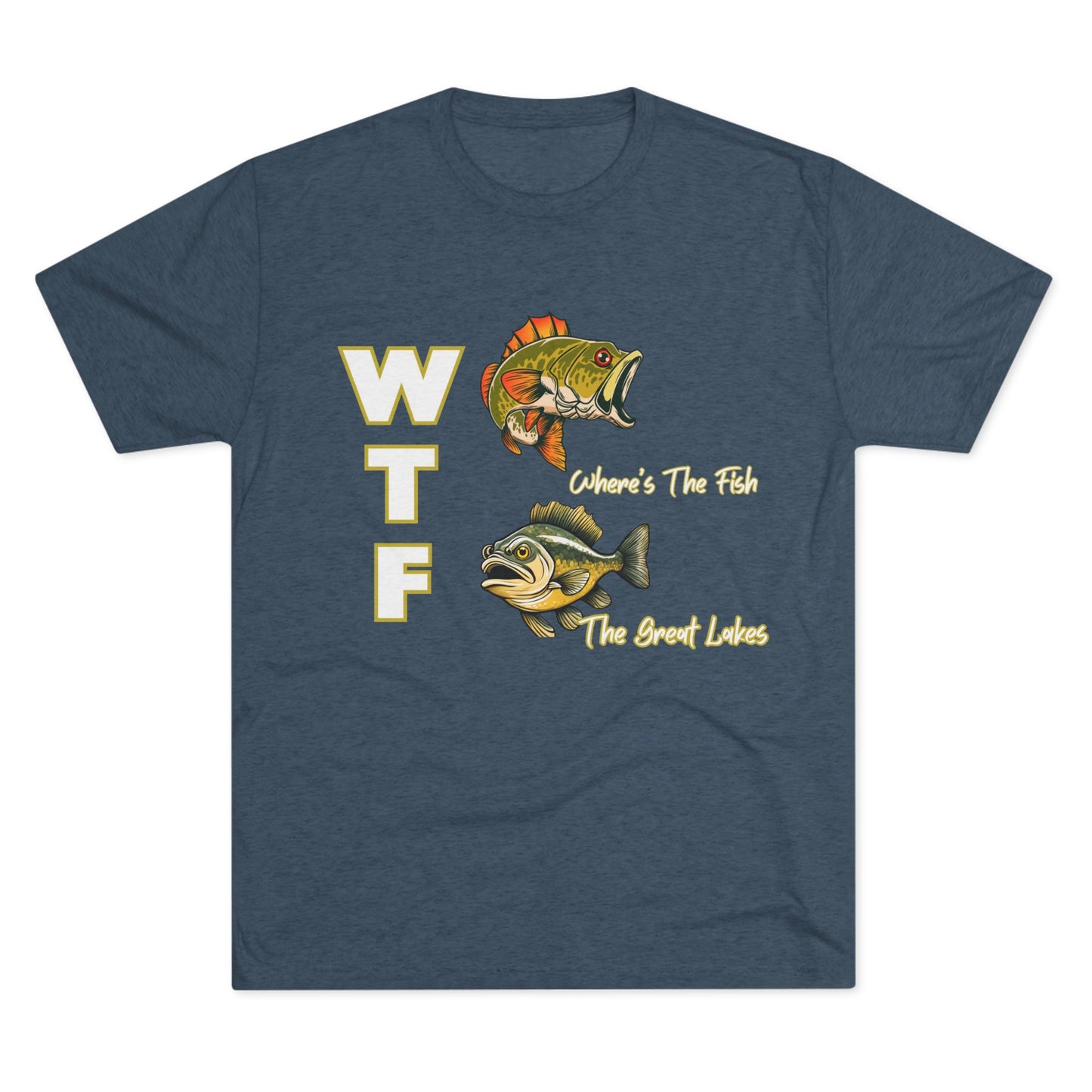 WTF-The Great Lakes-Unisex Tri-Blend Crew Tee