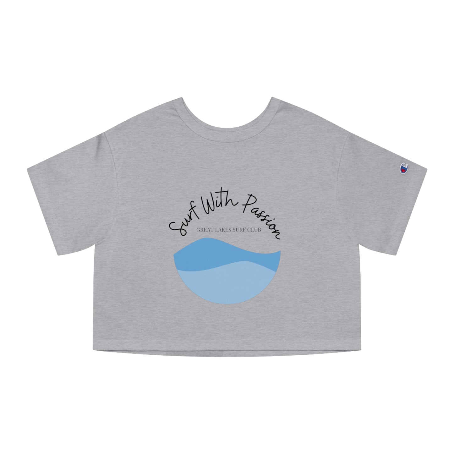 SurfWith Passion-The Great Lakes-Cropped T-Shirt Women's Champion Heritage