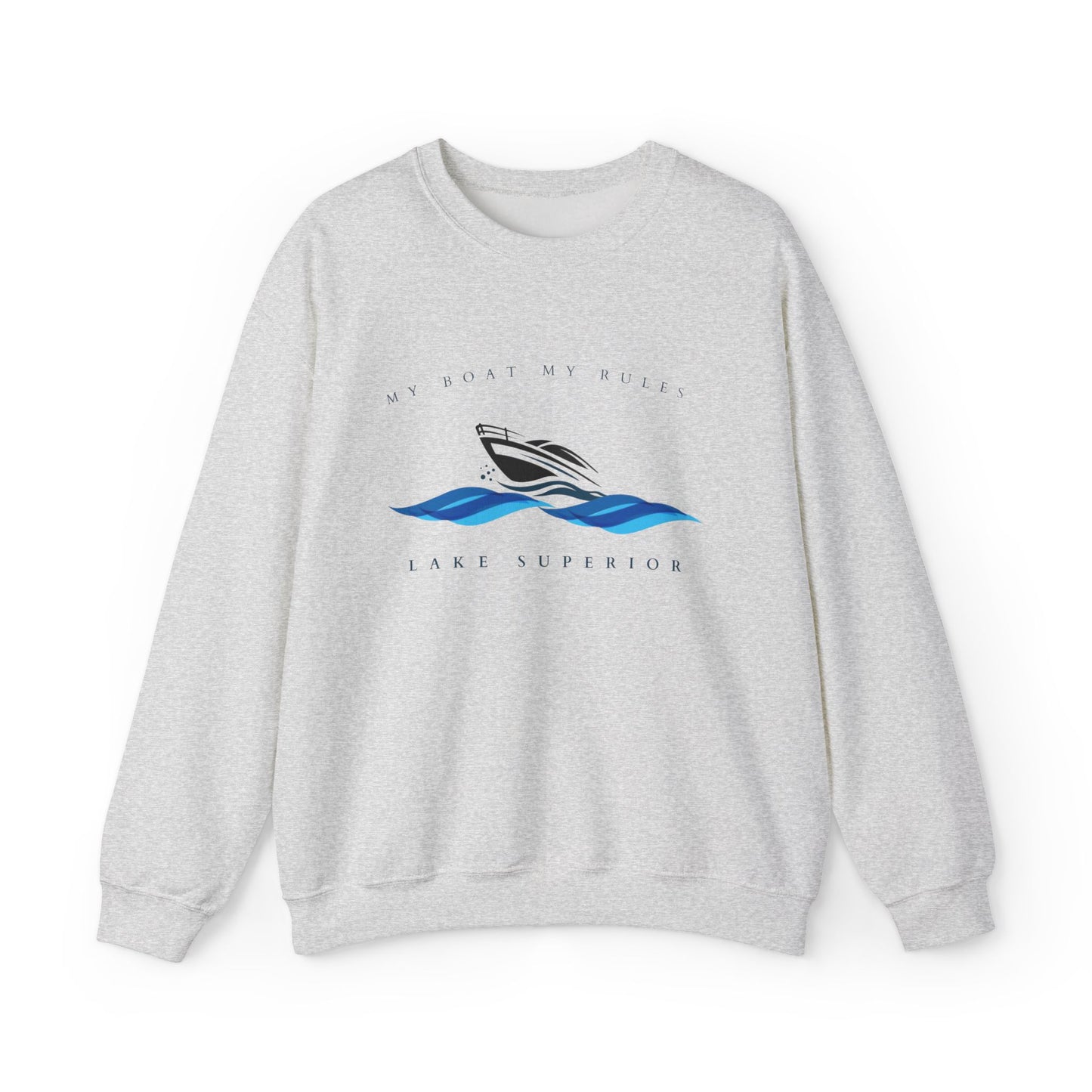 My Boat-My Rules-Lake Superior-Sweatshirt: Unisex, Heavy blend, crewneck