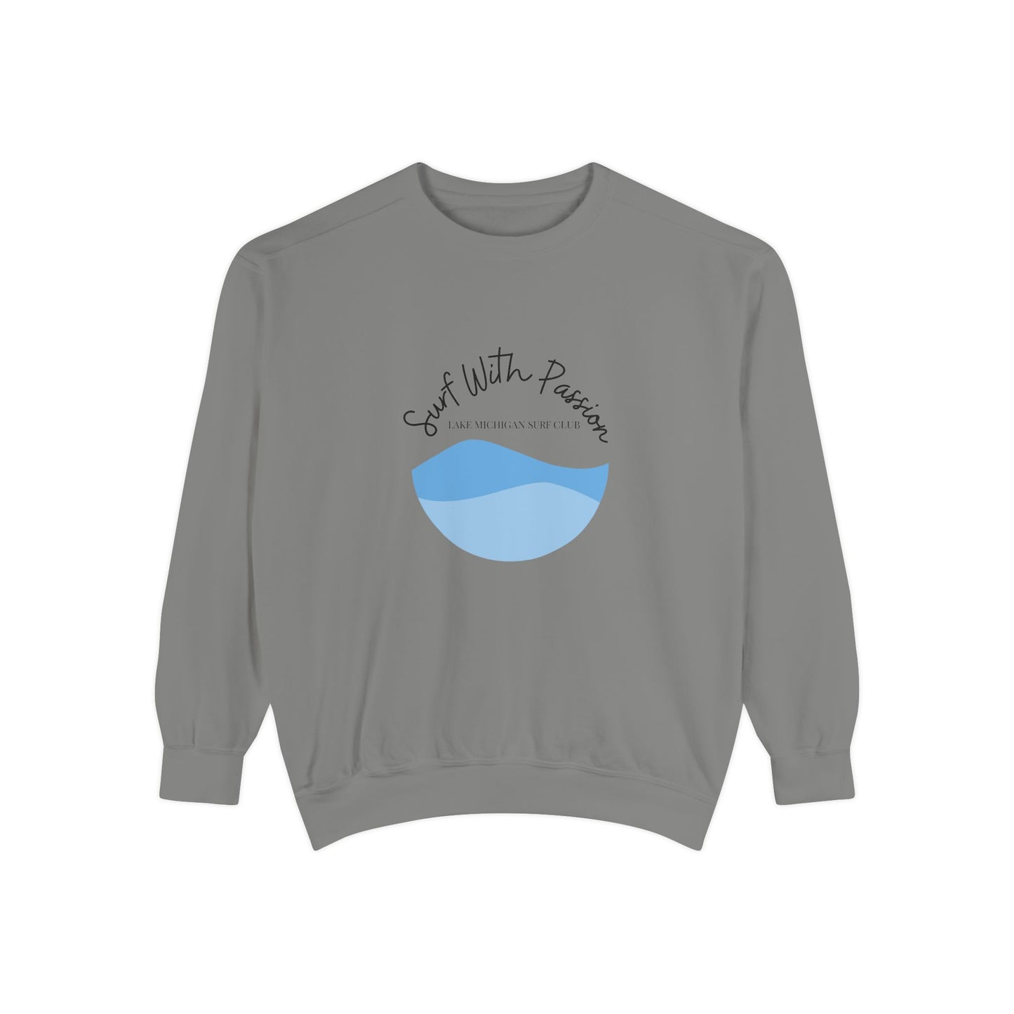 Surf With Passion-Lake Michigan-Luxurious Unisex Sweatshirt