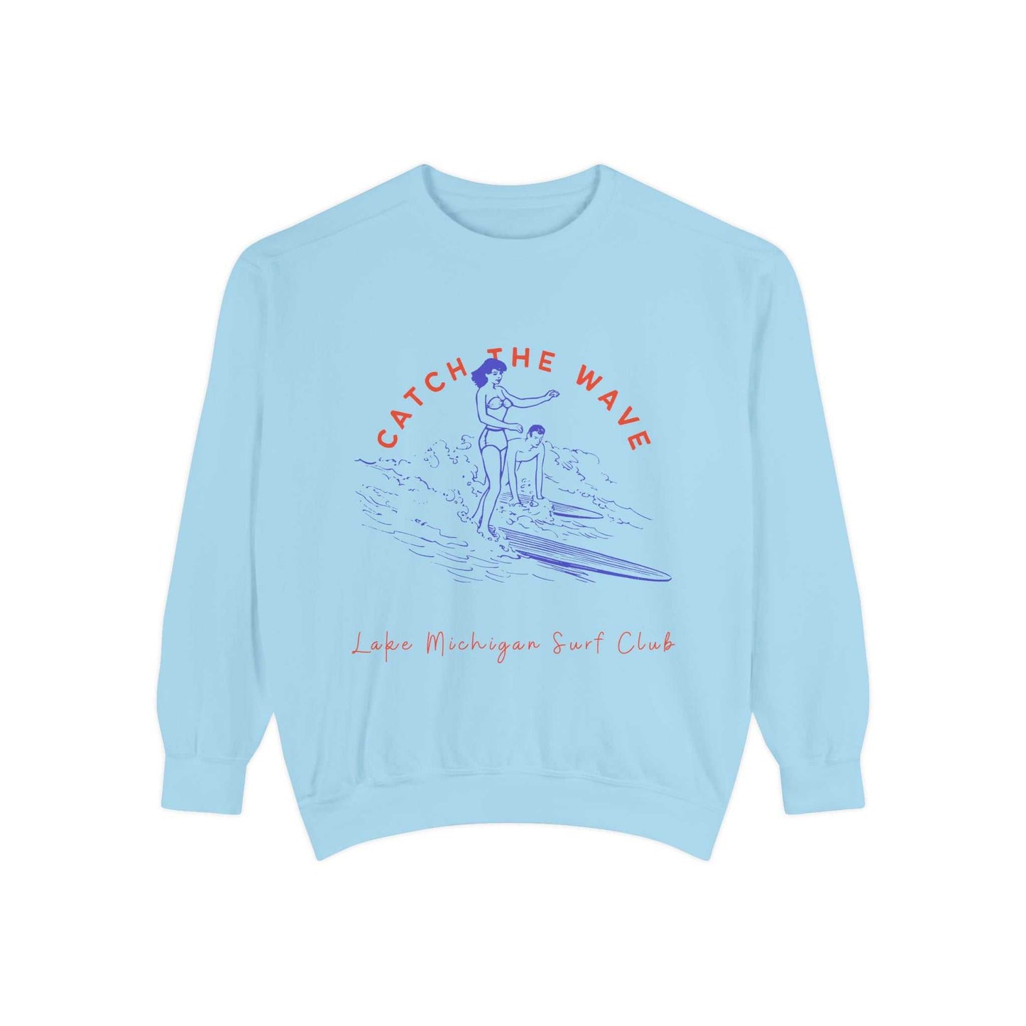 Catch The Wave-Lake Michigan-Luxurious Unisex Sweatshirt